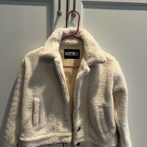 Katie J NYC Cream and Black Label Girls’ Jacket